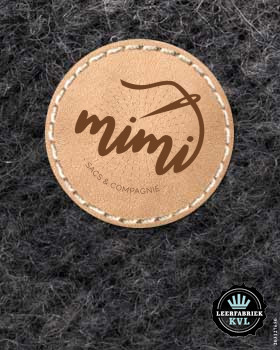 Lederlabel Mit Logo